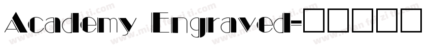 Academy Engraved字体转换